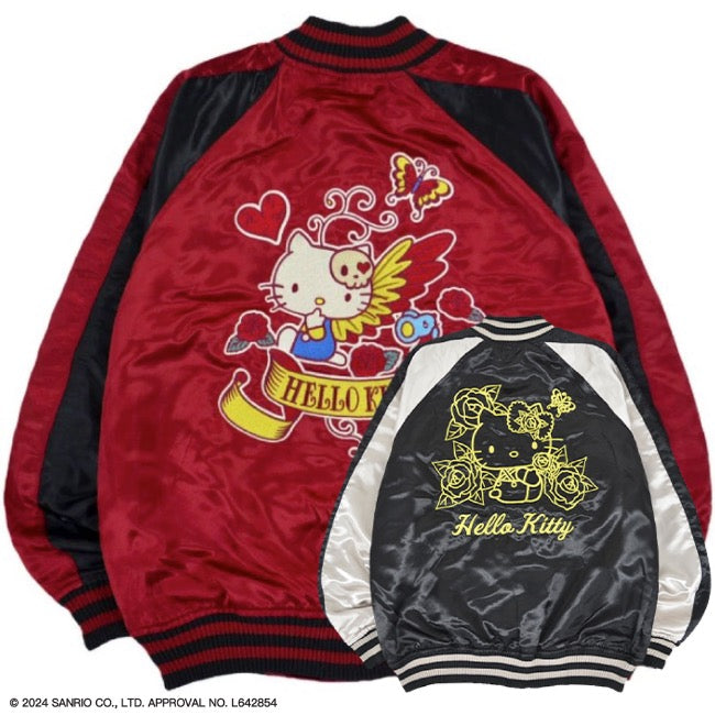 ハローキティ  スカジャン アウター リバーシブル 刺繍 2WAY  M L LL hk1823-713