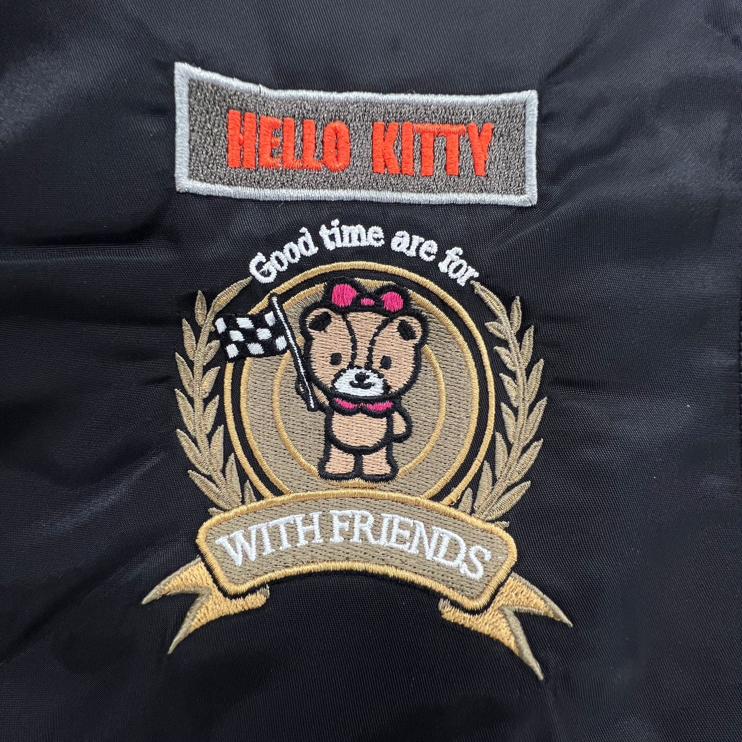 ハローキティ MA-１ジャケット バイク柄 アウター メンズ レディース サンリオ キャラクターズ hk1854-139