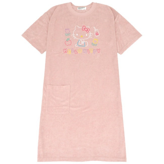 ハローキティ Tシャツ レディース ビッグ ワンピース 半袖 サンリオ キャラクターズ ルームウェア レディース hk2742-02