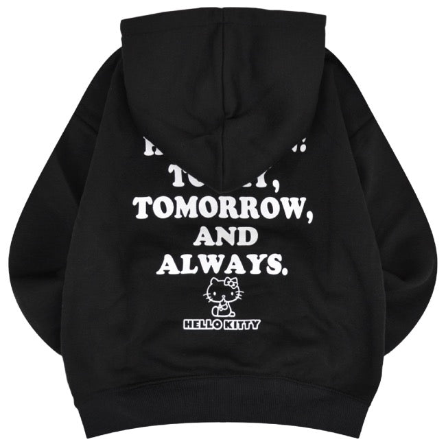 ハローキティ パーカー 裏起毛 スウェット キッズ 子供 ビッグシルエット オーバーサイズ サンリオ キャラクターズ hk6344-173