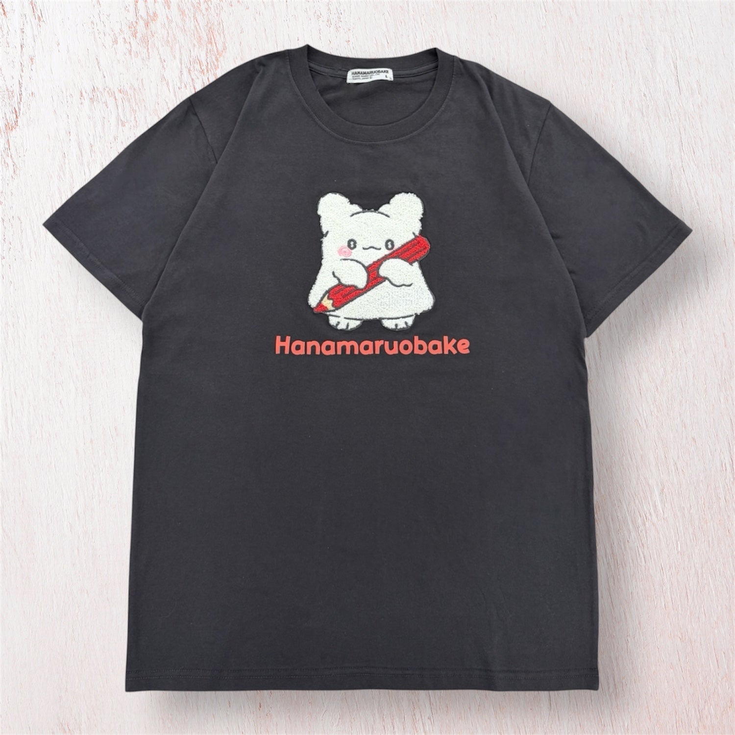 はなまるおばけ サガラ刺繍 半袖 Tシャツ トップス 天竺  夏 レディース メンズ HANAMARUOBAKE ho1162-258