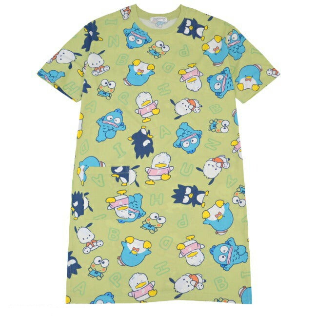 はぴだんぶい BIG Tシャツ 半袖  ばつ丸 ポチャッコ ペックル けろけろけろっぴ タキシードサム サンリオ キャラクターズ hv1132-26