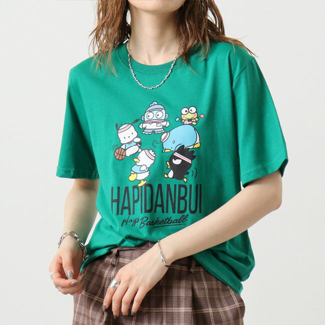 はぴだんぶい Tシャツ 半袖 プリント M L LL サンリオ キャラクターズ hv1142-206