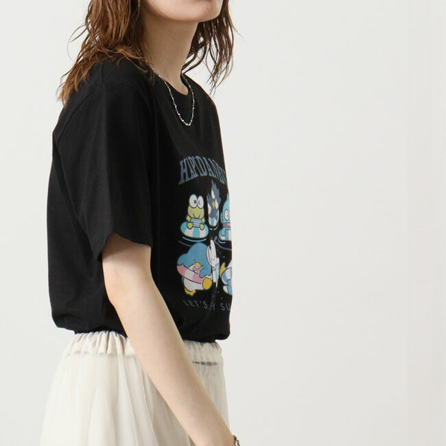 はぴだんぶい Tシャツ 半袖 プリント M L LL サンリオ キャラクターズ hv1142-206