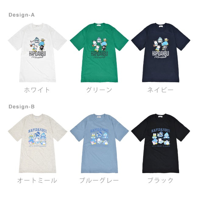 はぴだんぶい Tシャツ 半袖 プリント M L LL サンリオ キャラクターズ hv1142-206