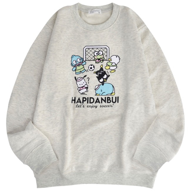 はぴだんぶい トレーナー スウェット 裏起毛 プリント 刺繍 メンズ レディース hv1344-68
