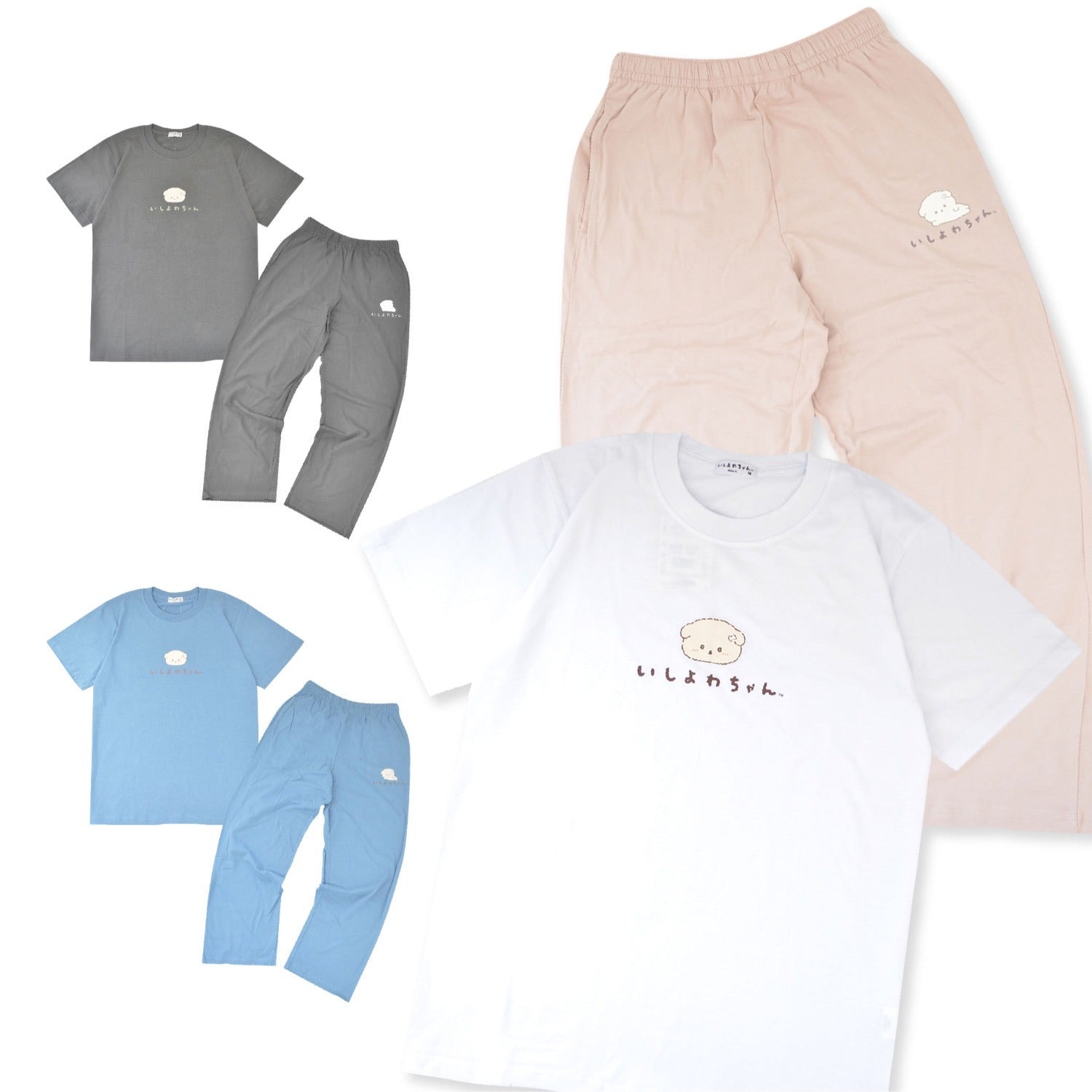 いしよわちゃん 上下セット プリント 半袖 Tシャツ トップス ロングパンツ セットアップ サンエックス San-X ic1652-363