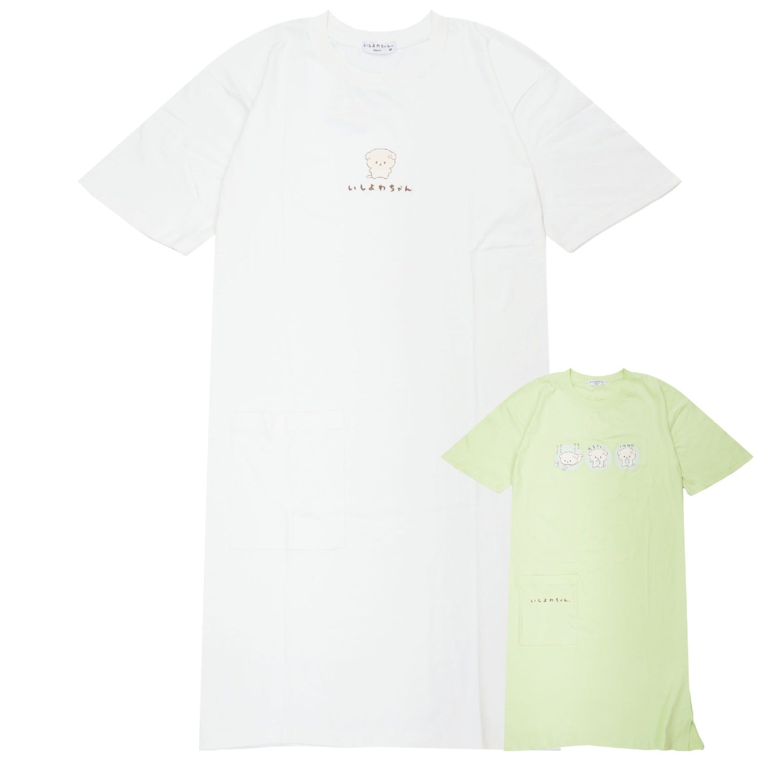 いしよわちゃん ワンピース サンエックス プリント スーパービッグ Tシャツ 半袖 ルームウェア San-X ic1752-362