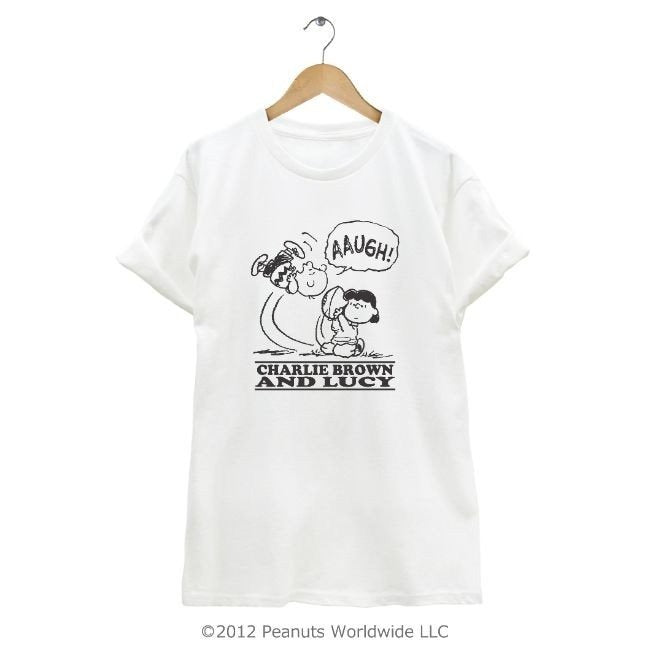 チャーリー ブラウン ルーシー 半袖 Tシャツ スヌーピー  SNOOPY ピーナッツ PEANUTS ラグビー フットボール 応援 サークル ユニフォームにも メンズ レディース 男女兼用 お揃い sn1-048