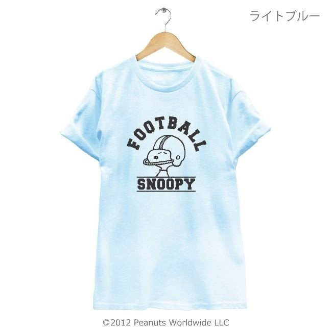 スヌーピー アメフト ラグビー スポーツ  応援 半袖 Ｔシャツ メンズ レディース 男女兼用 親子 お揃い sn1-049
