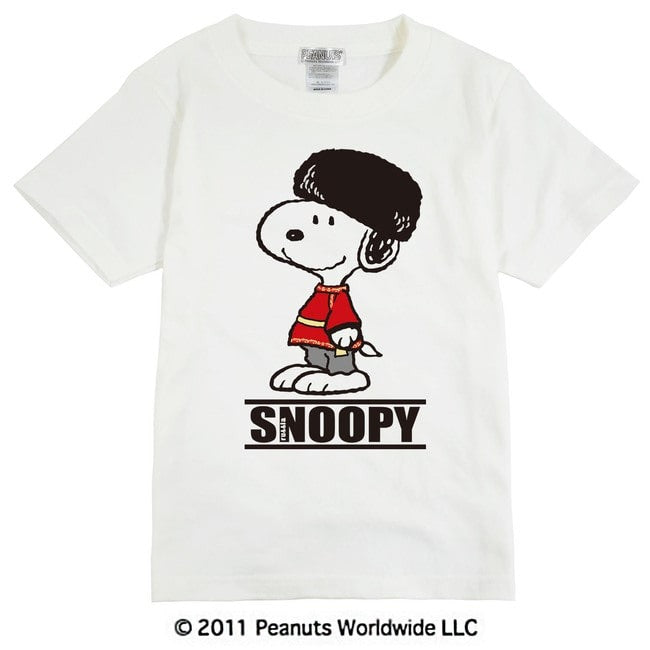 スヌーピー SNOOPY PEANUTS  ロシア 民族衣装 ルバシカ 半袖 Tシャツ 家族お揃い 多色展開 子供 KIDS 110 120 130 140 150 綿 ギフト プリント 親子 sn6-058