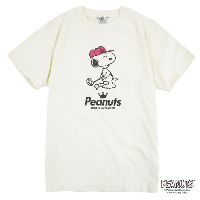 スヌーピー ピグメント 半袖 Tシャツ ゴルフ 練習 打ちっ放し 学園祭 文化祭 学祭 プレゼント ギフト チーム 応援 観戦 サークル 部活 ユニフォーム メンズ レディース SNOOPY BIG 大きい サイズ S M L LL 3L 4L spc-gol1