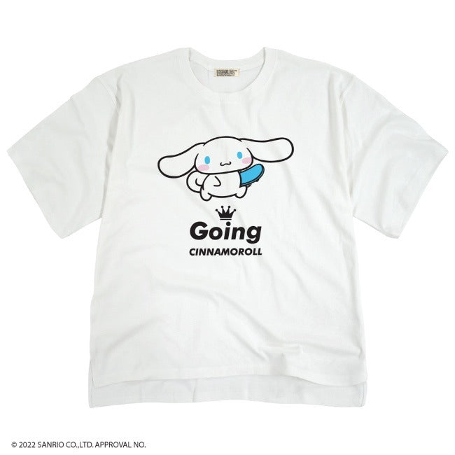 シナモロール オーバーサイズTシャツ ストリート  半袖 M L LL サンリオ キャラクターズ san-cr1