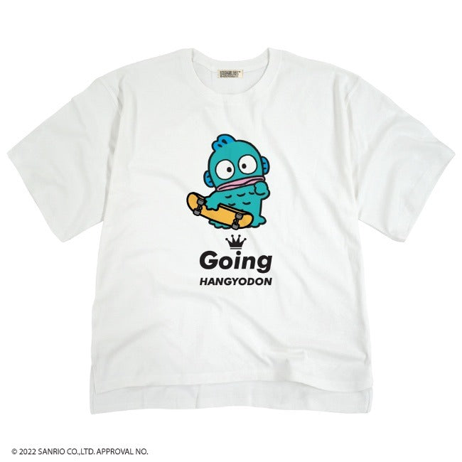 ハンギョドン Tシャツ スケボー ストリート  半袖 M L LL サンリオ キャラクターズ san-hg1