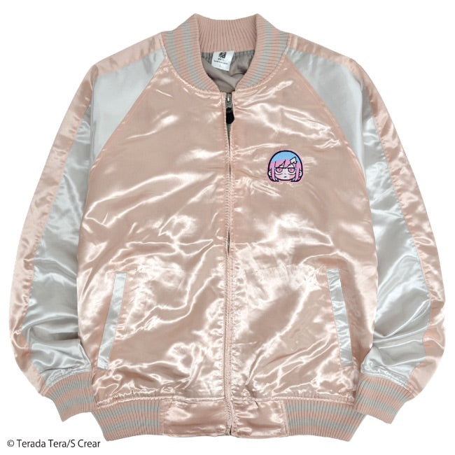 寺田てら スカジャン ピンク tt1833-704-PinkxSilv