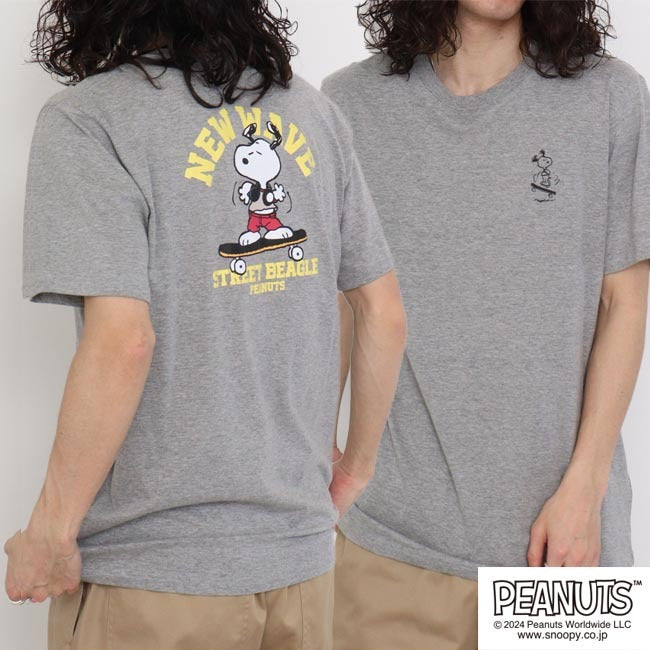 スヌーピー プリント 半袖 Tシャツ スケボー チャーリーブラウン PEANUTS s1142-188