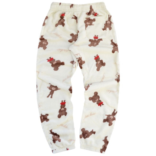 くまのがっこう ジャッキー スウェット パンツ フリース 上下 セット セットアップ パジャマ 部屋着 ルームウェア kg1644-192