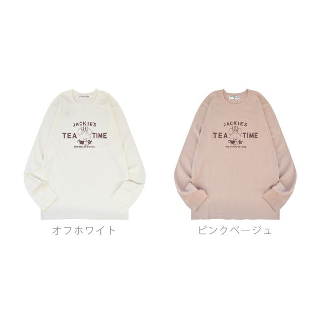 くまのがっこう Tシャツ 長袖 レディース ジャッキー プリント kg2243-106