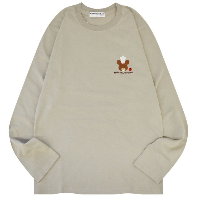 くまのがっこう Tシャツ 長袖 レディース ジャッキー 刺繍 ワンポイント kg2243-107