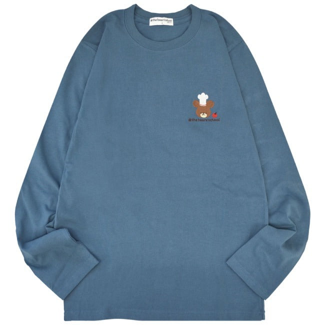くまのがっこう Tシャツ 長袖 レディース ジャッキー 刺繍 ワンポイント kg2243-107