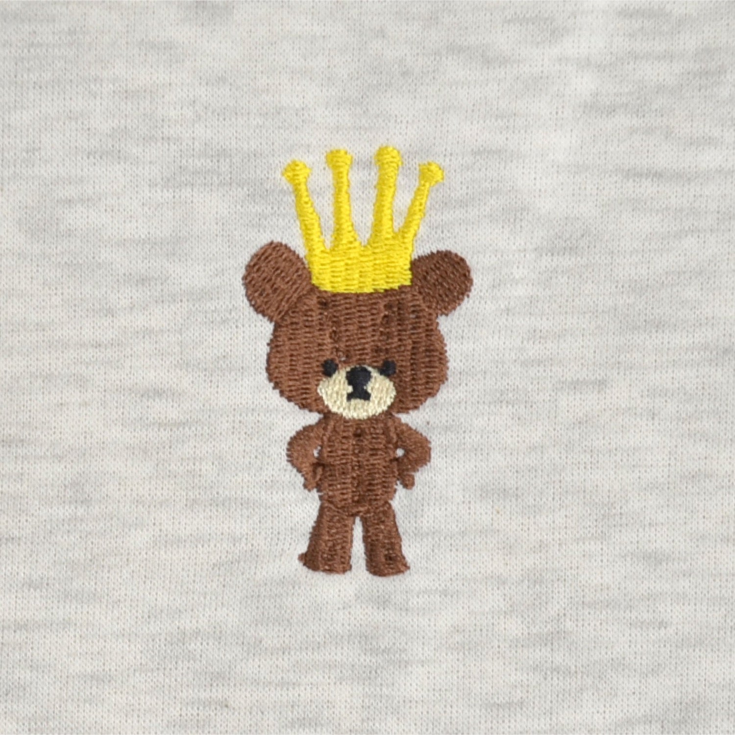 くまのがっこう トレーナー トップス 裏毛 スウェット 長袖 プリント 刺繍 kg2344-216