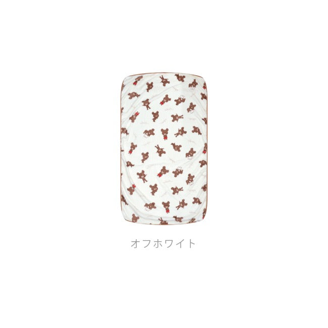 くまのがっこう ブランケット ひざ掛け 毛布 フリース ジャッキー 総柄 プリント kg45-014