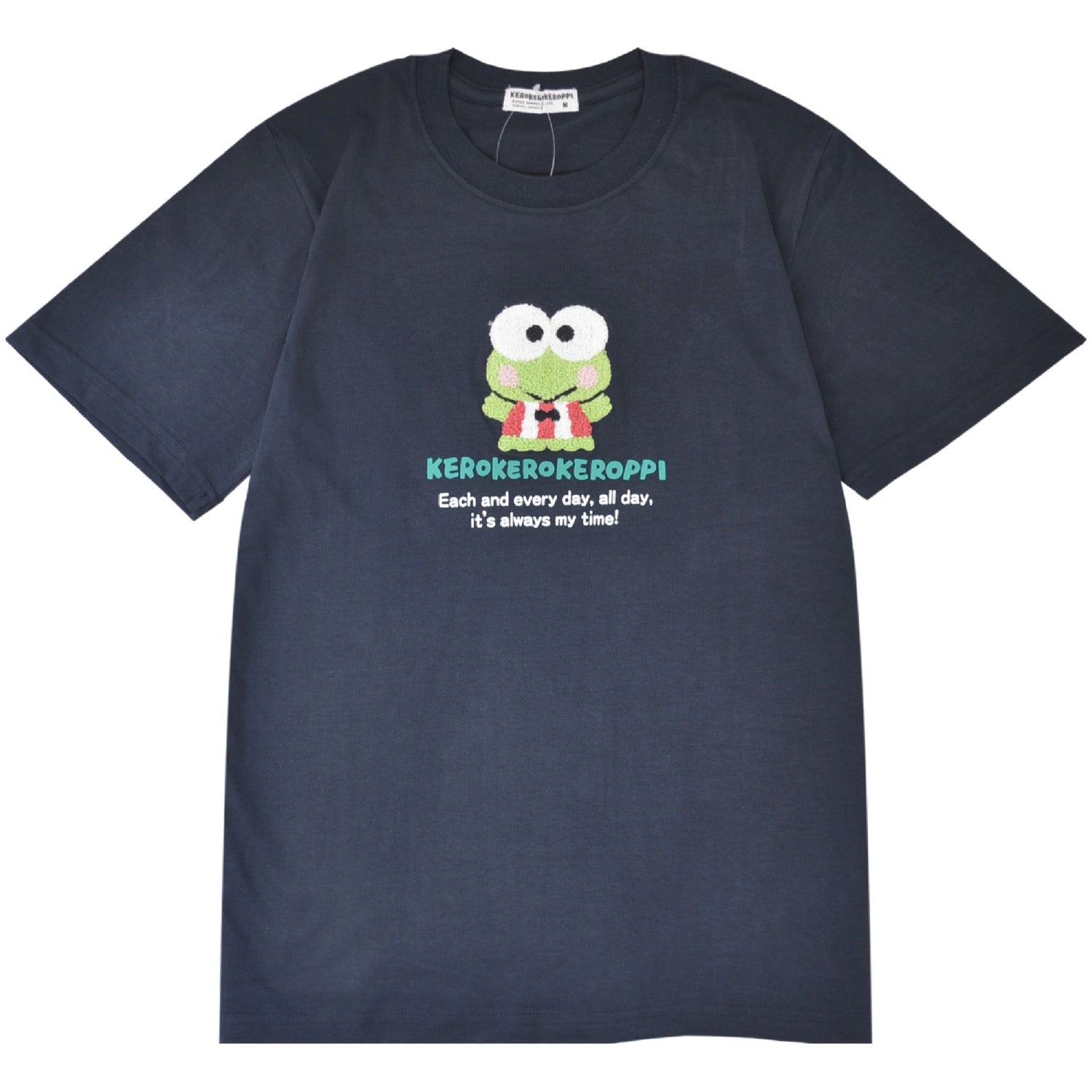 けろけろけろっぴ  Tシャツ 半袖 刺繍 プリント けろっぴ トップス  サガラ刺繍 サンリオ キャラクターズ メンズ レディース