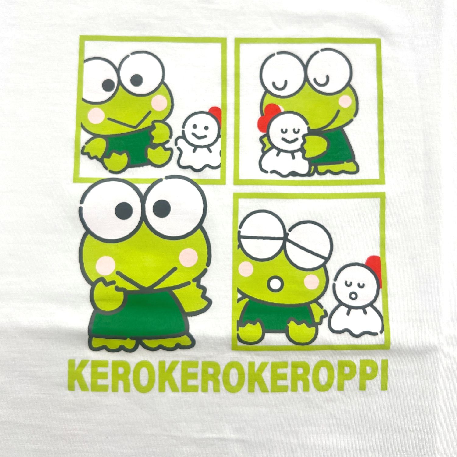 けろけろけろっぴ 半袖 Tシャツ プリント 刺繍 天竺 メンズ レディース サンリオ キャラクターズ keroppi sanrio kk1162-49