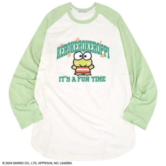 けろけろけろっぴ Tシャツ 長袖 ロンT ラグラン袖 プリント オーバーサイズ サンリオ キャラクターズ kk1241-29