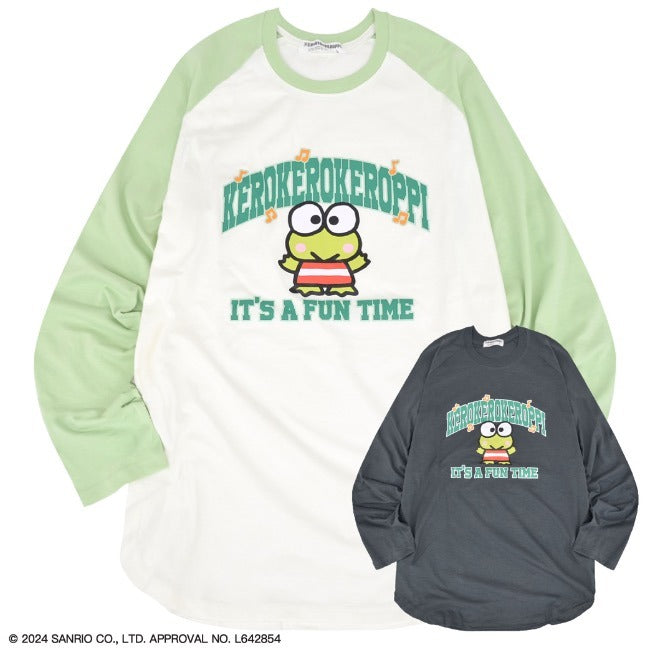 けろけろけろっぴ Tシャツ 長袖 ロンT ラグラン袖 プリント オーバーサイズ サンリオ キャラクターズ kk1241-29