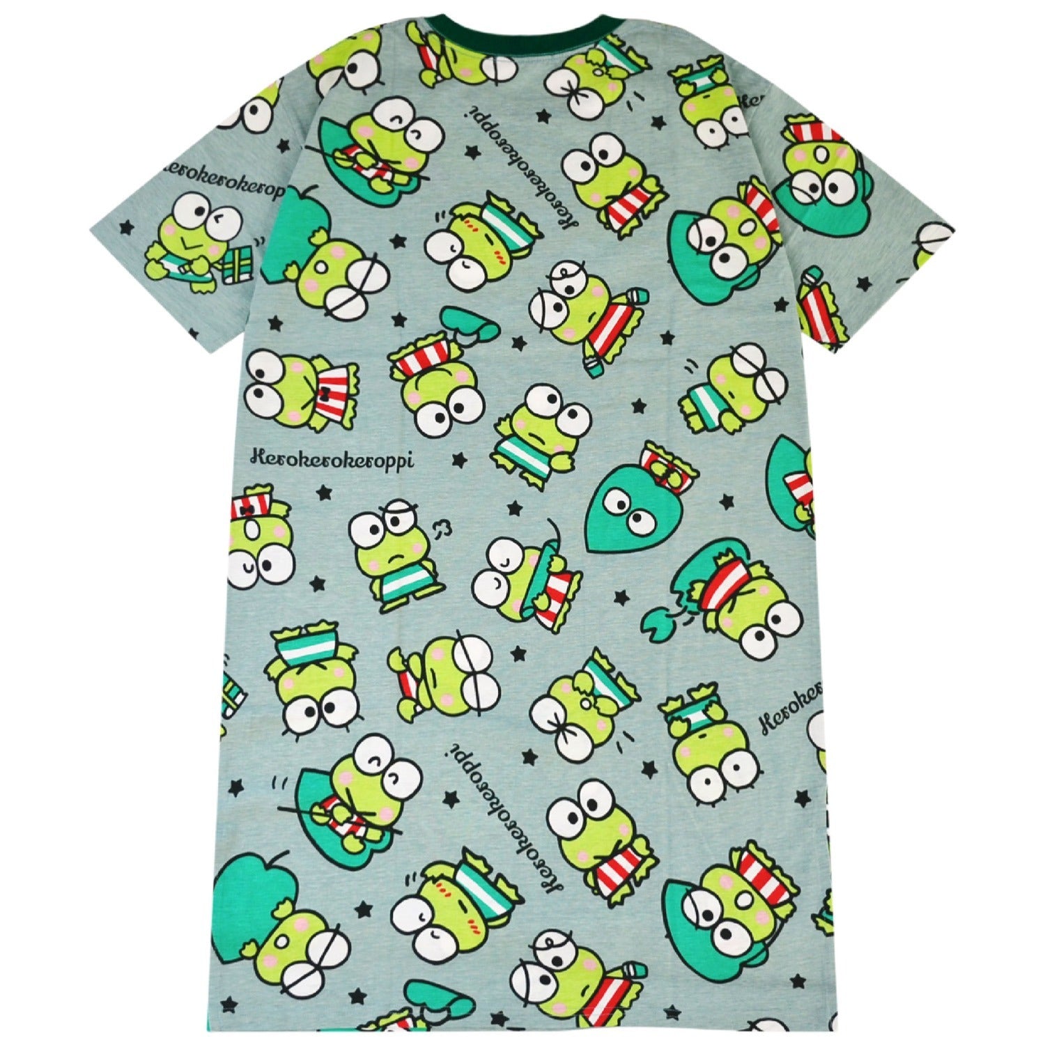 けろけろけろっぴ Tシャツ ワンピース 半袖 総柄 部屋着 ルームウェア サンリオ キャラクターズ レディース kk1752-256