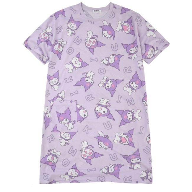 クロミ プリント ビッグTシャツ 半袖 ワンピース サンリオ Sanrio BIG ku1132-21