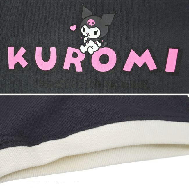 クロミ  Tシャツ 半袖 リンガーネック トップス ドロップショルダー プリント サンリオ キャラクターズ ku1132-364