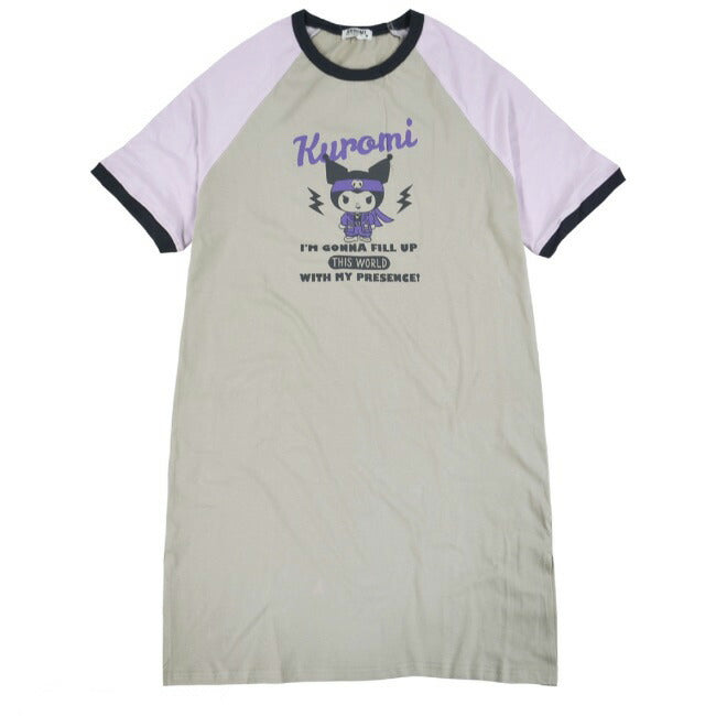 クロミ BIG Tシャツ 半袖 プリント トップス ラグラン サンリオ キャラクターズ ku1132-369