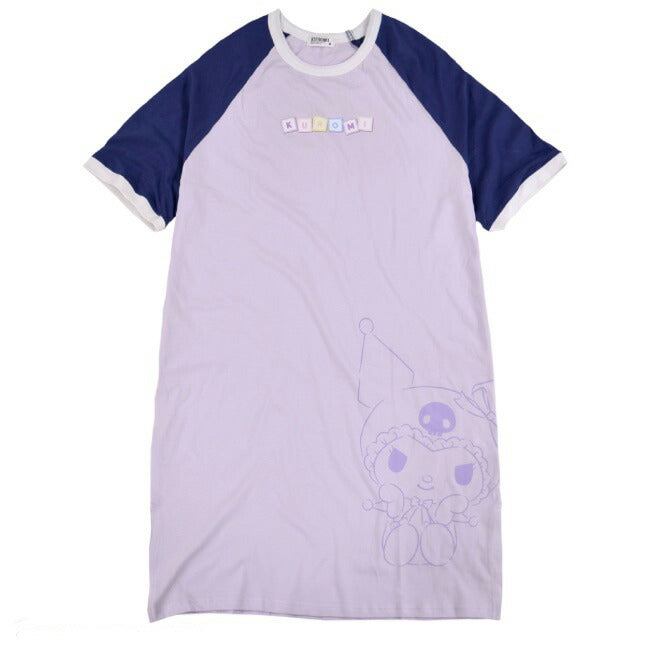 クロミ BIG Tシャツ 半袖 プリント トップス ラグラン サンリオ キャラクターズ ku1132-369