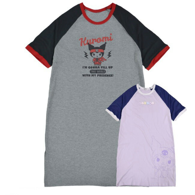 クロミ BIG Tシャツ 半袖 プリント トップス ラグラン サンリオ キャラクターズ ku1132-369