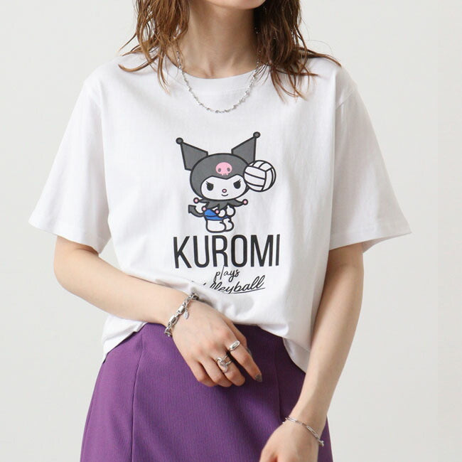 クロミ Tシャツ 半袖 プリント M L LL サンリオ キャラクターズ ku1142-207