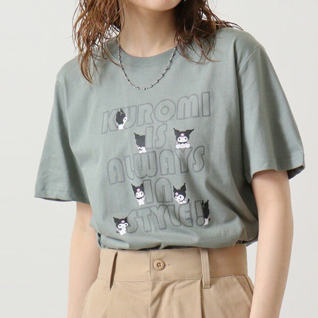 クロミ Tシャツ 半袖 プリント M L LL サンリオ キャラクターズ ku1142-207