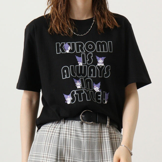 クロミ Tシャツ 半袖 プリント M L LL サンリオ キャラクターズ ku1142-207