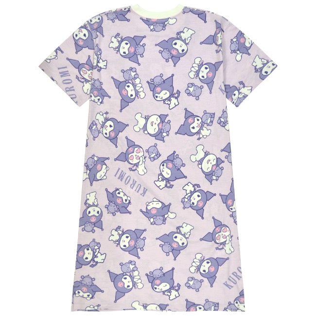 クロミ Tシャツ 半袖 ビッグ レディース ワンピース サンリオ キャラクターズ ku1142-301