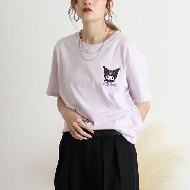 クロミ Tシャツ 半袖 刺繍 サンリオ キャラクターズ メンズ レディース ku1142-352