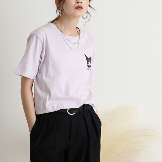 クロミ Tシャツ 半袖 刺繍 サンリオ キャラクターズ メンズ レディース ku1142-352