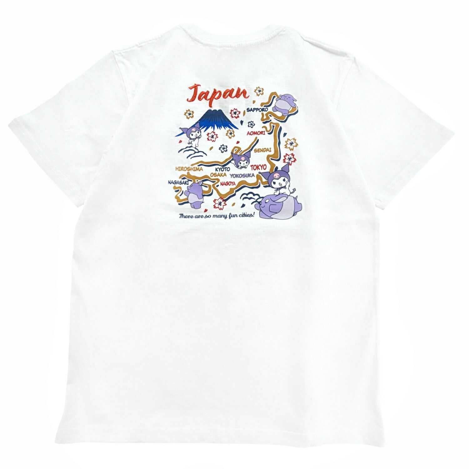 クロミ 和柄 半袖 Ｔシャツ 刺繍 バックプリント 天竺 メンズ レディース サンリオ キャラクターズ sanrio ku1162-70