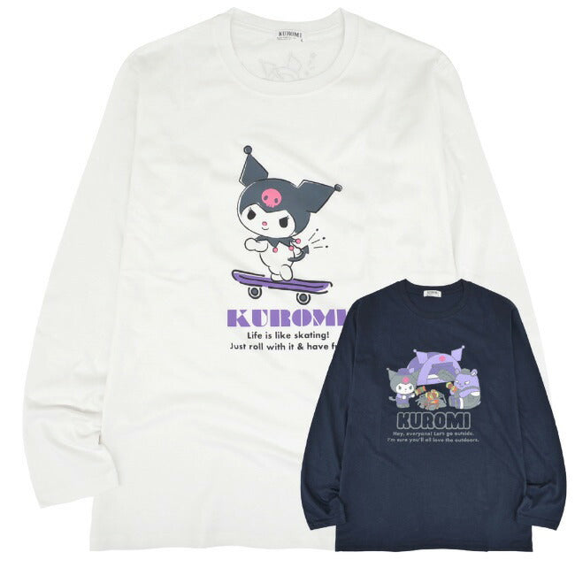 クロミ プリント 長袖 Tシャツ 春秋 トップス  Kuromi ku1233-530