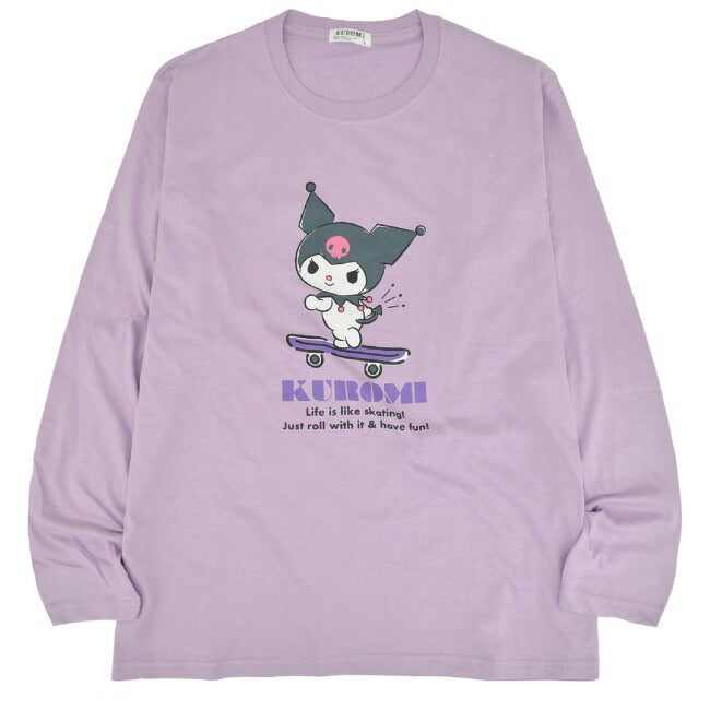 クロミ プリント 長袖 Tシャツ 春秋 トップス  Kuromi ku1233-530