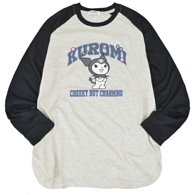 クロミ ロンT 長袖 Tシャツ ラグラン サンリオ キャラクターズ ku1241-30