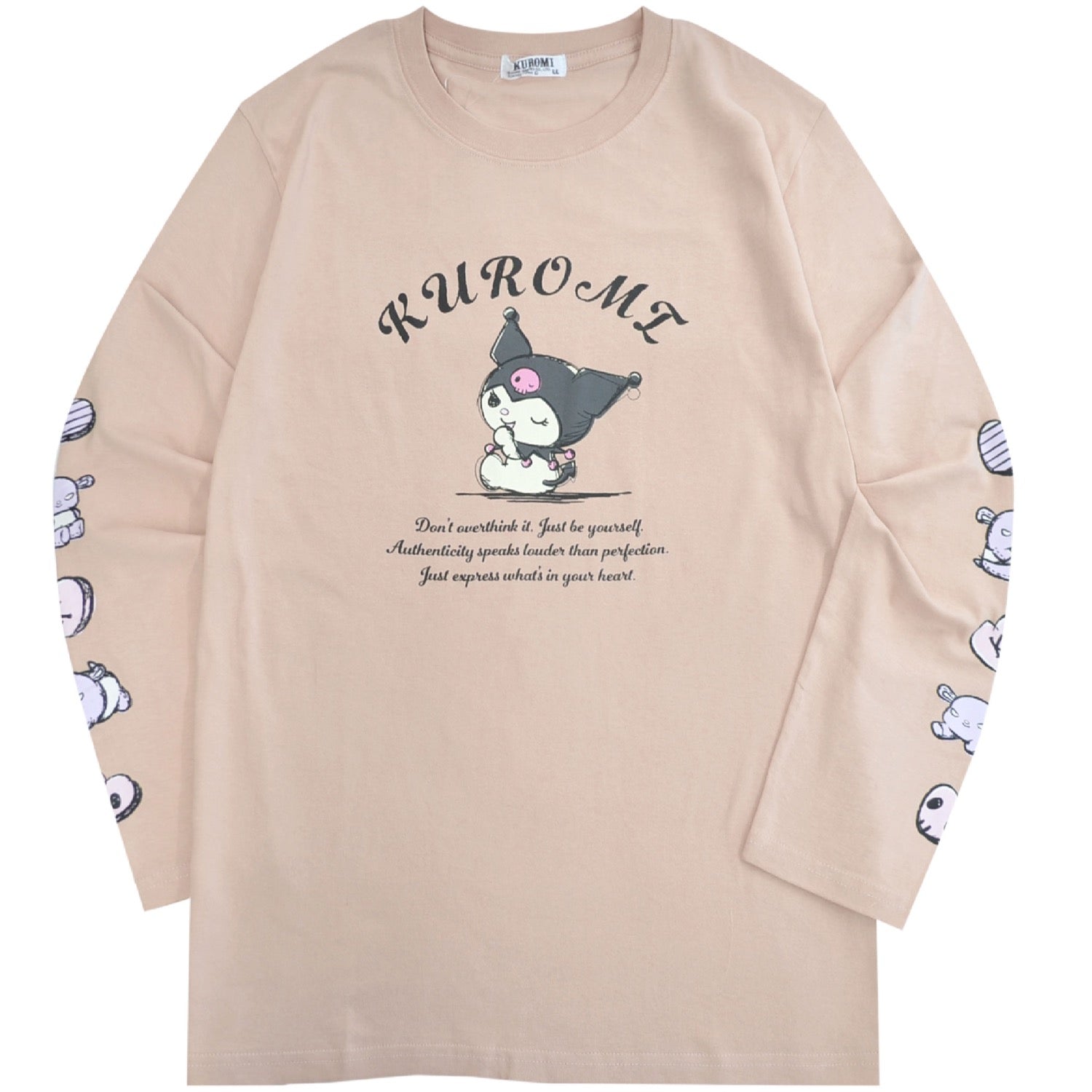 クロミ ロンT 長袖 Tシャツ サンリオキャラクターズ プリント 春 秋 ku1253-32