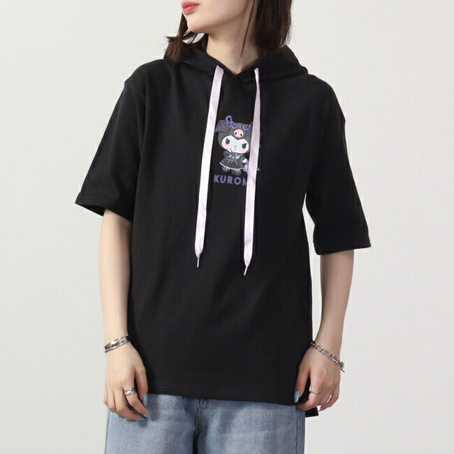 サンリオ クロミ Tパーカー 半袖 プリント トップス バックプリント sanrio ku1332-367