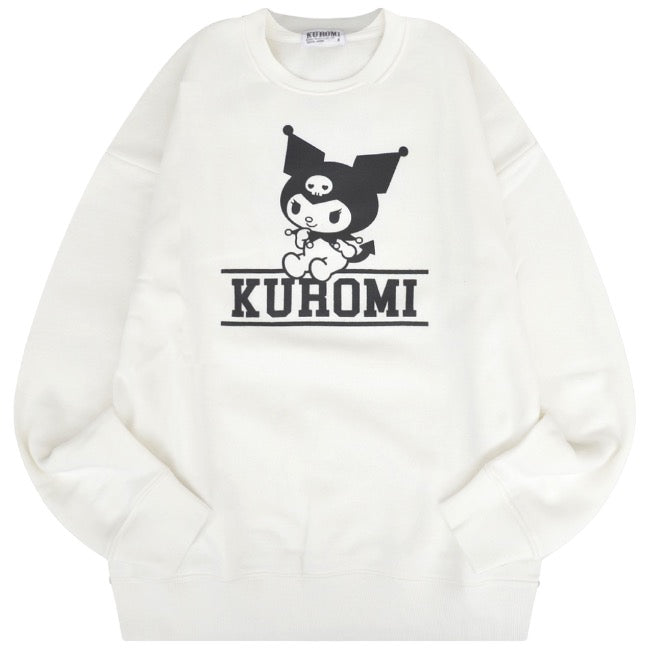 クロミ 裏起毛 スウェット トレーナー ビッグ オーバーサイズ サンリオ キャラクターズ プリント メンズ レディース ku1344-155