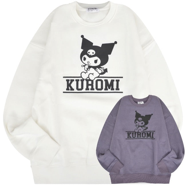 クロミ 裏起毛 スウェット トレーナー ビッグ オーバーサイズ サンリオ キャラクターズ プリント メンズ レディース ku1344-155